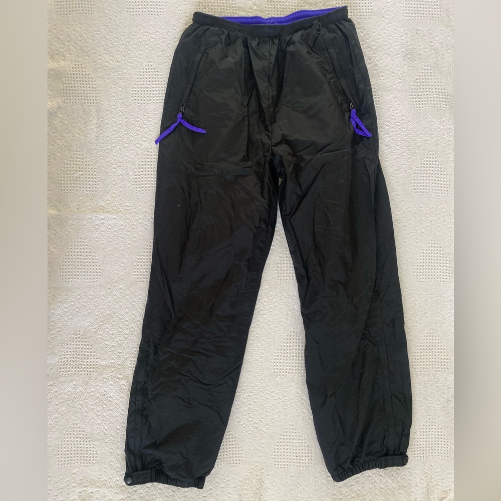 Early Winters Vintage Mens Size Large Snow Ski Pants Insulated Black Preowned